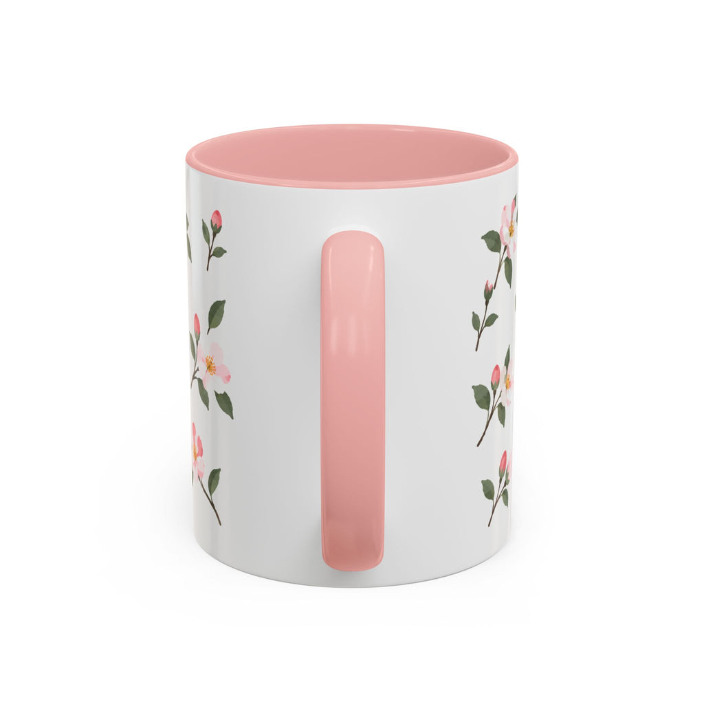 Arkansas Apple Blossom Mug, State Flower Floral Coffee Cup, 11oz Botanical Gift