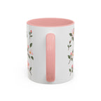 Arkansas Apple Blossom Mug, State Flower Floral Coffee Cup, 11oz Botanical Gift