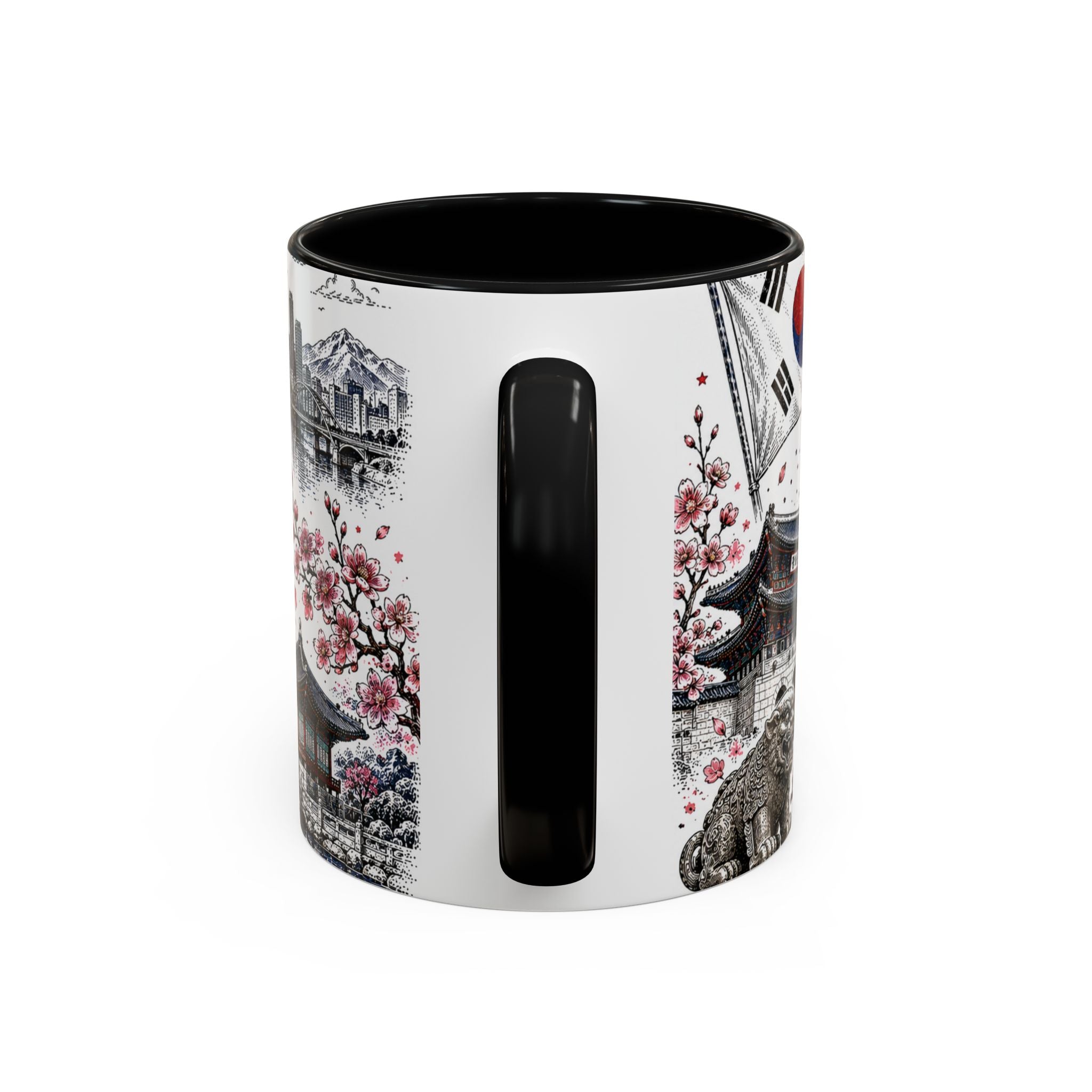 South Korea Soccer Coffee Mug | World Cup Fan Gift | Accent Color Ceramic 11oz 15oz Match Day Cup