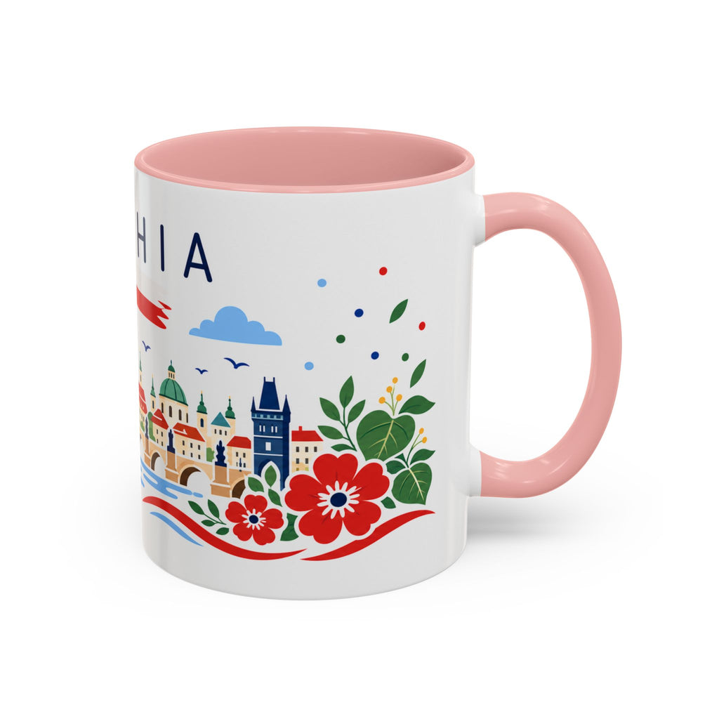 Czechia Coffee Mug | Travel Souvenir Accent Mug | Country Gift Ceramic Cup 11oz 15oz