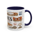 Arches Coffee Mug | National Park Hiking Utah Gift | Accent Color Ceramic 11oz 15oz