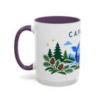 Capricorn Zodiac Coffee Mug | Sea Goat and Floral Design | Astrology Birthday Gift | 11 oz 15 oz Ceramic Accent Mug