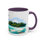 Biscayne National Park Coffee Mug | Solid Color Block Park Souvenir | 11oz 15oz Accent Mug