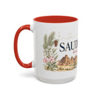 Saudi Arabia Home Country Mug | Moving Away Gift | Long Distance Friendship | 11 oz 15 oz Accent Mug