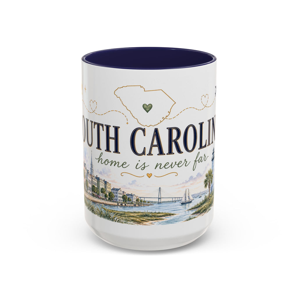 South Carolina State Mug | Botanical Map Accent Cup (11oz 15oz)