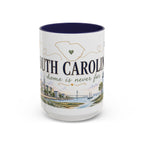 South Carolina State Mug | Botanical Map Accent Cup (11oz 15oz)