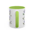 Colorado Rocky Mountain columbine Mug, State Flower Floral Coffee Cup, 11oz Botanical Gift