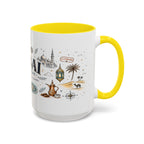 Dubai Coffee Mug | UAE Souvenir Travel Gift | Accent Color Ceramic 11oz 15oz