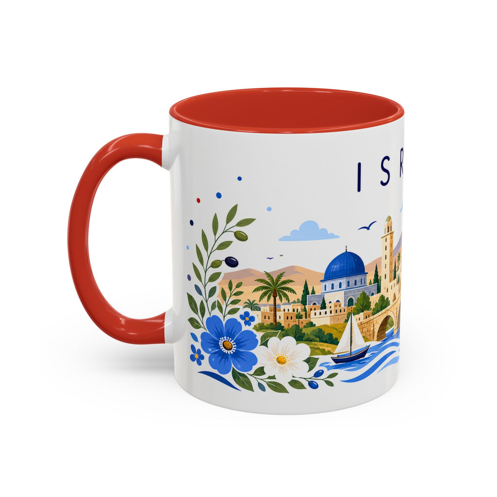 Israel Coffee Mug | Travel Souvenir Accent Mug | Place Gift Ceramic Cup 11oz 15oz
