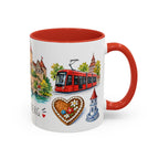 Nuremberg Illustrated Travel Mug | City Souvenir Accent Coffee Mug | 11oz 15oz Ceramic Cup