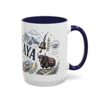 Himalaya Coffee Mug | Travel Destination Souvenir Gift | Accent Color Ceramic 11oz 15oz