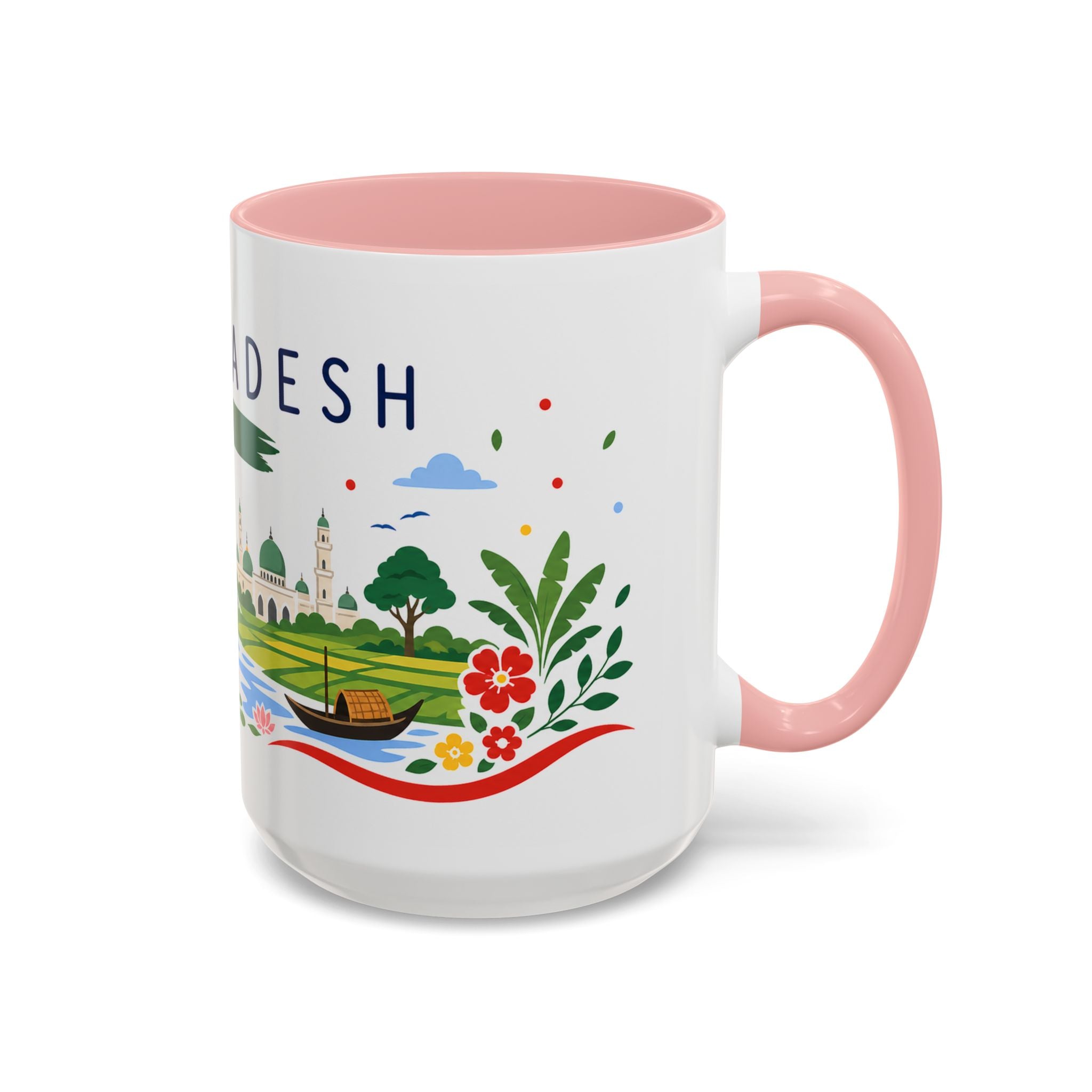 Bangladesh Coffee Mug | Travel Souvenir Accent Mug | Country Gift Ceramic Cup 11oz 15oz