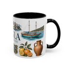 Mugla Coffee Mug | Turkey Travel Souvenir | Vintage Illustrated City Gift | 11 oz 15 oz Accent Mug