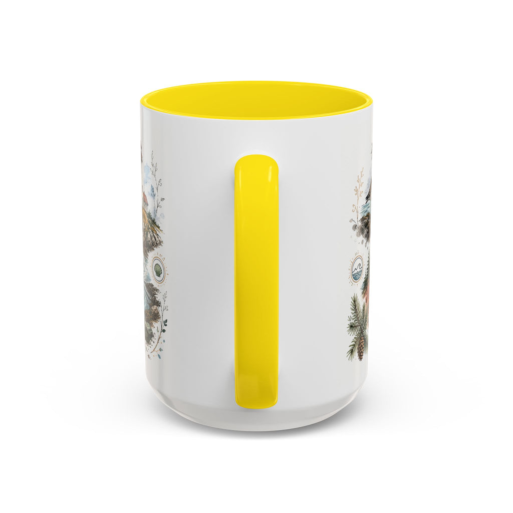 Bay of Fundy Mug, Canada Travel Souvenir, Bucket List Gift, Accent Ceramic Coffee Mug 11oz 15oz