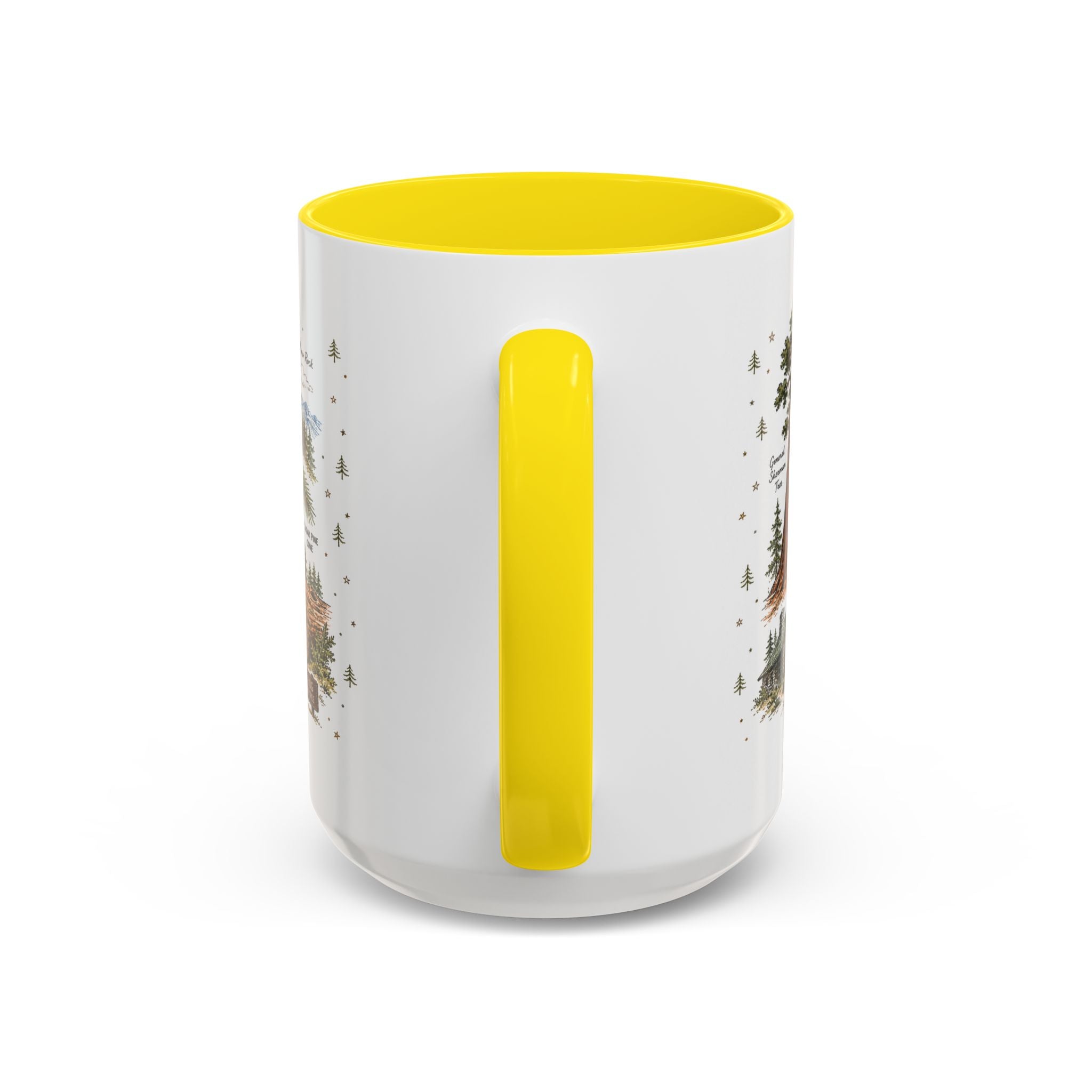 Sequoia Coffee Mug | National Park Hiking California Gift | Accent Color Ceramic 11oz 15oz