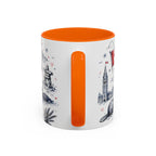 O Canada True North Coffee Mug | Canadian Pride Gift | Accent Color Ceramic 11oz 15oz