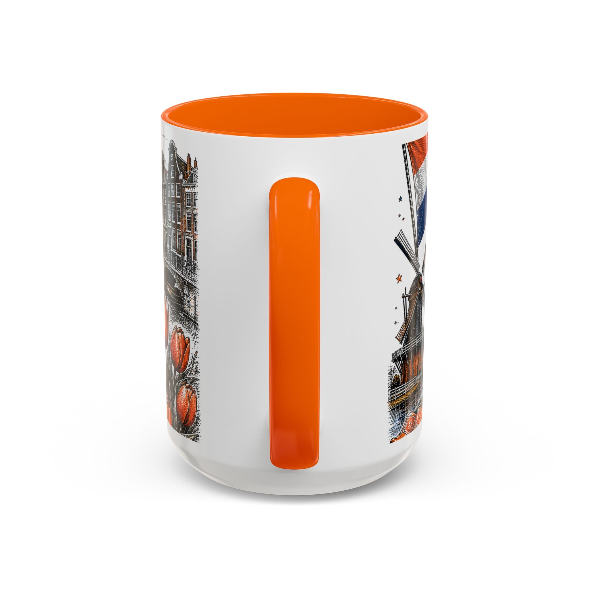 Netherlands Soccer Coffee Mug | World Cup Fan Gift | Accent Color Ceramic 11oz 15oz Match Day Cup