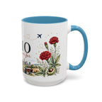 Ohio State Map Mug | Botanical Travel Sketch, Homesick Gift, Long Distance Friendship