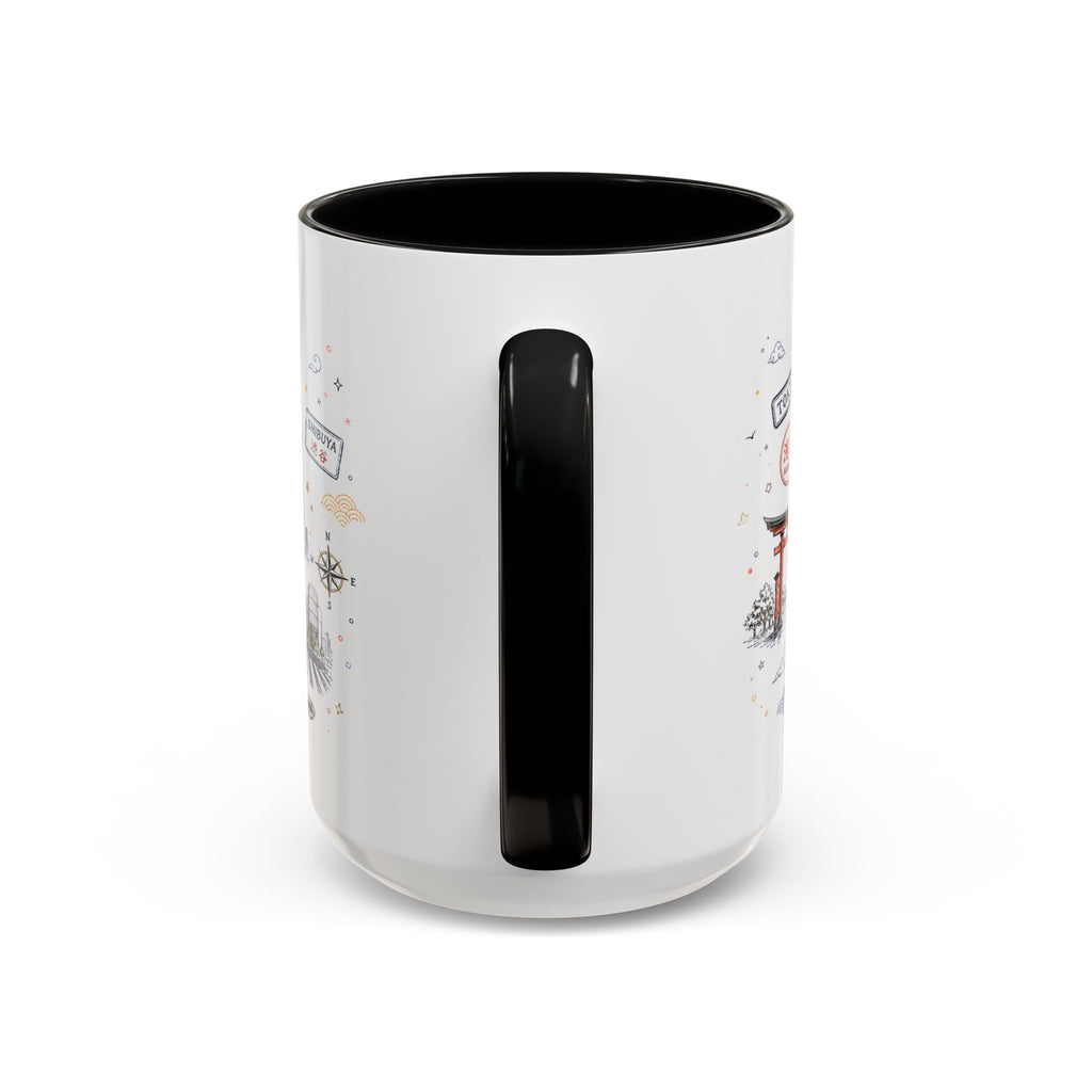 Tokyo Coffee Mug | Japan Souvenir Travel Gift | Accent Color Ceramic 11oz 15oz