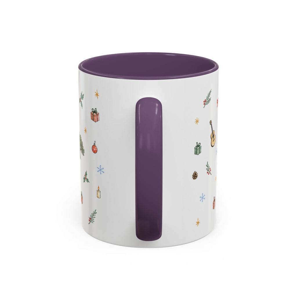 Austin Christmas Mug | Watercolor Travel Souvenir | Holiday Gift | Accent Ceramic Coffee Cup 11oz 15oz