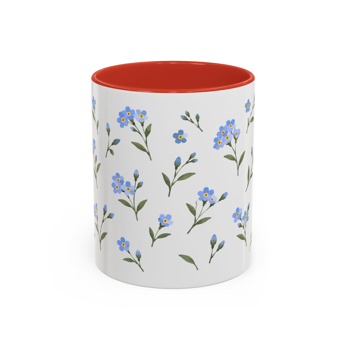 Alaska Forget-me-not Mug, State Flower Floral Coffee Cup, 11oz Botanical Gift