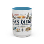 San Diego Coffee Mug | California Souvenir City Gift | Accent Color Ceramic 11oz 15oz