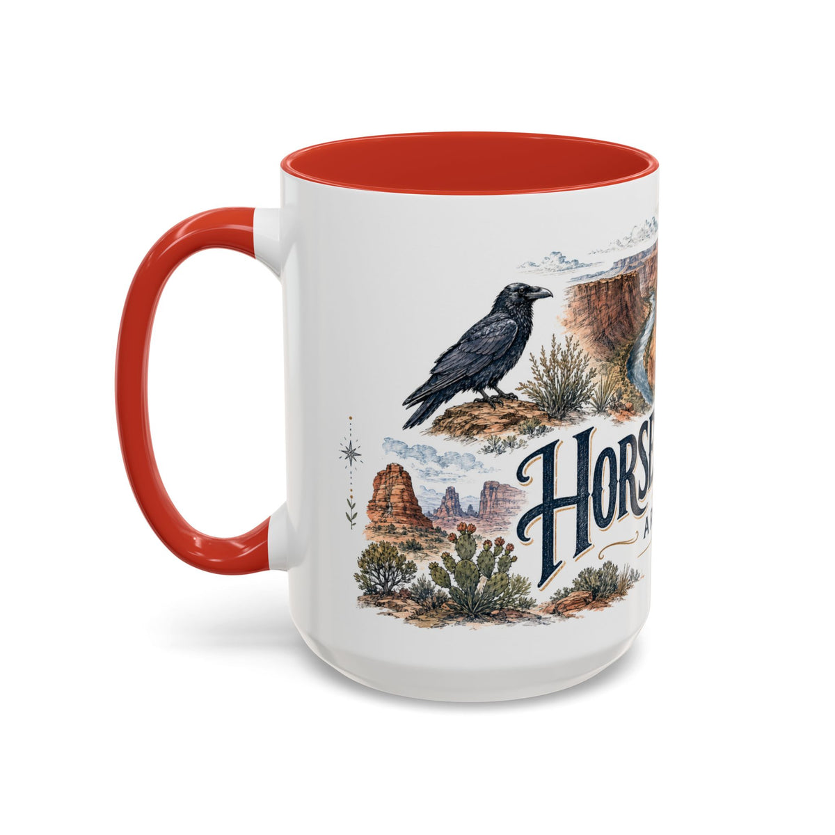 Horseshoe Bend Mug, Arizona Travel Souvenir, Bucket List Gift, Accent Ceramic Coffee Mug 11oz 15oz