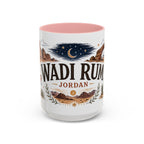 Wadi Rum Coffee Mug | Travel Destination Souvenir Gift | Accent Color Ceramic 11oz 15oz