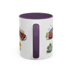 Kansas City Illustrated Travel Mug | City Souvenir Accent Coffee Mug | 11oz 15oz Ceramic Cup
