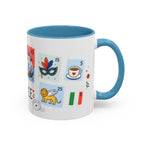 Venice Coffee Mug | Postage Stamp Collage Mug | Travel Souvenir Accent Cup 11oz 15oz