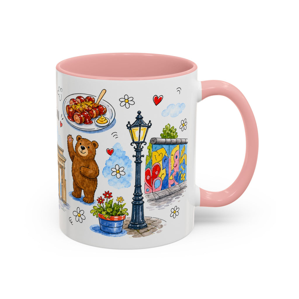 Berlin Travel Mug | European City Souvenir Accent Coffee Mug | 11oz 15oz Ceramic Cup
