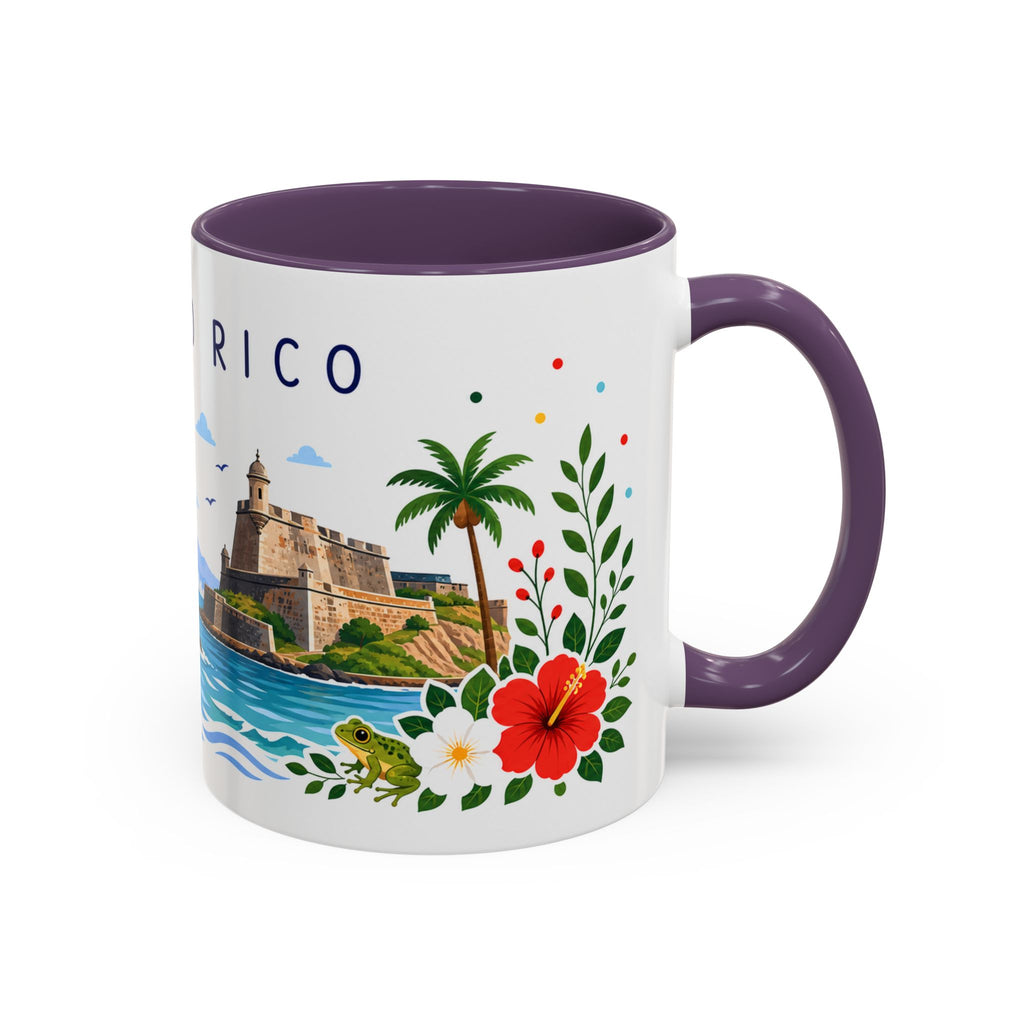Puerto Rico Coffee Mug | Travel Souvenir Accent Mug | Place Gift Ceramic Cup 11oz 15oz