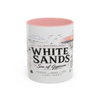 White Sands National Park Coffee Mug | New Mexico Desert Sand Dunes Gift | Accent Color Ceramic 11oz 15oz