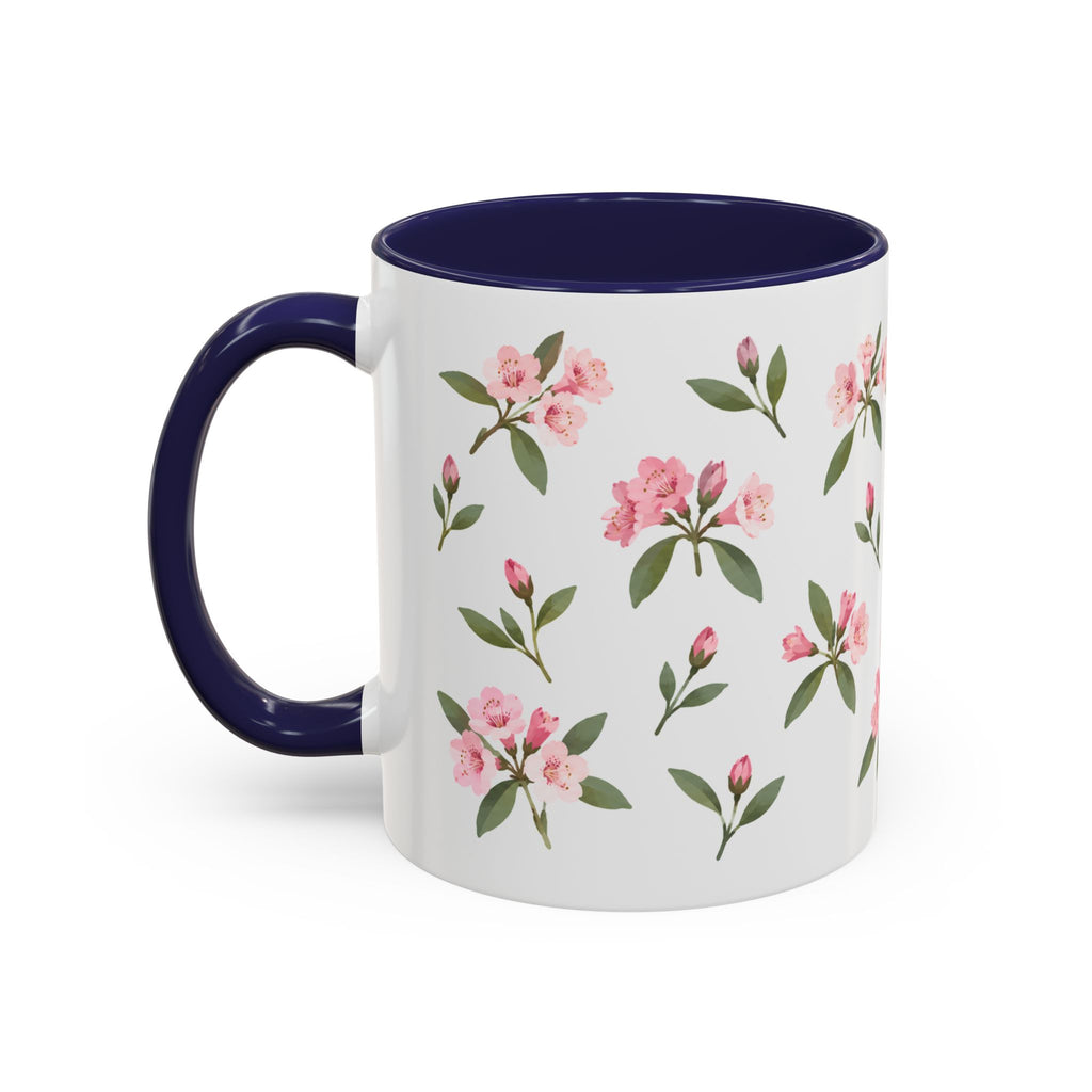 Washington Coast rhododendron Mug, State Flower Floral Coffee Cup, 11oz Botanical Gift