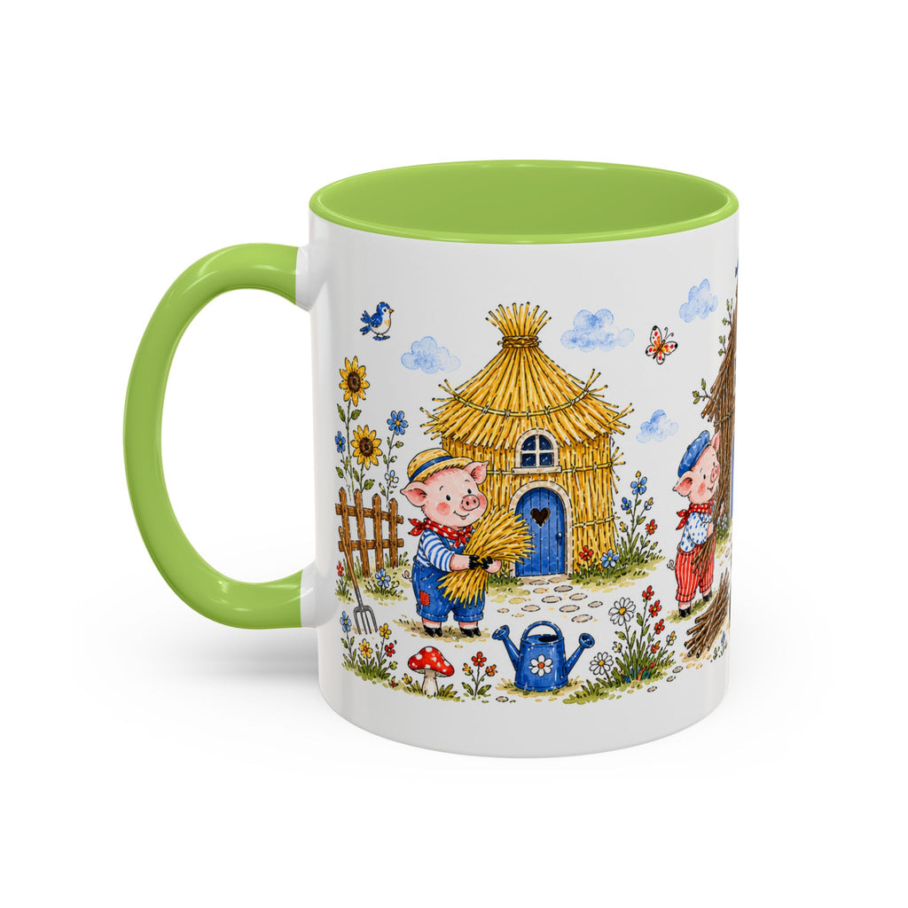 Three Little Pigs Mug | Storybook Fairy Tale Accent Coffee Mug | EveryLegend