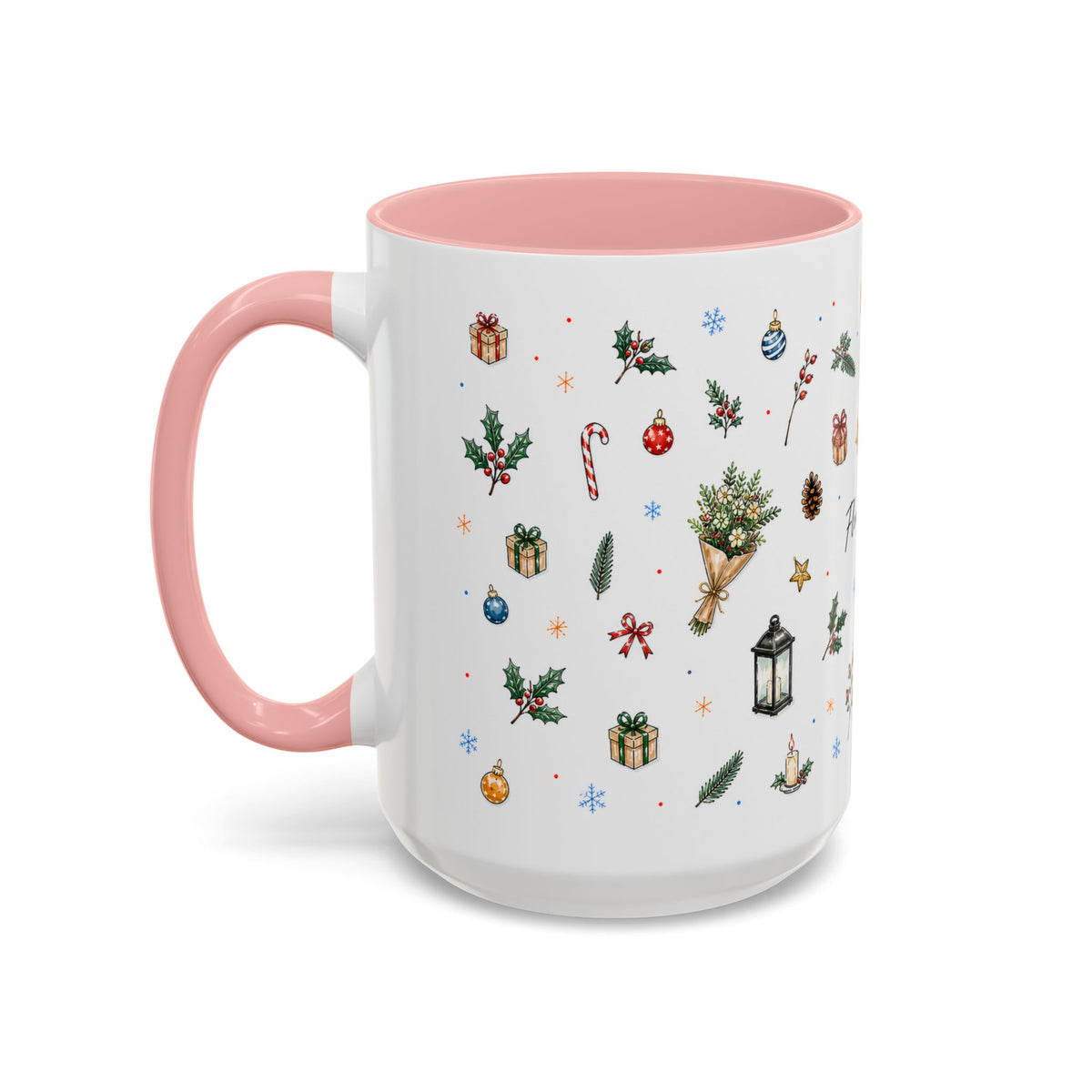 Florence Christmas Mug | Watercolor City Souvenir | Ceramic Coffee Cup (11oz 15oz)