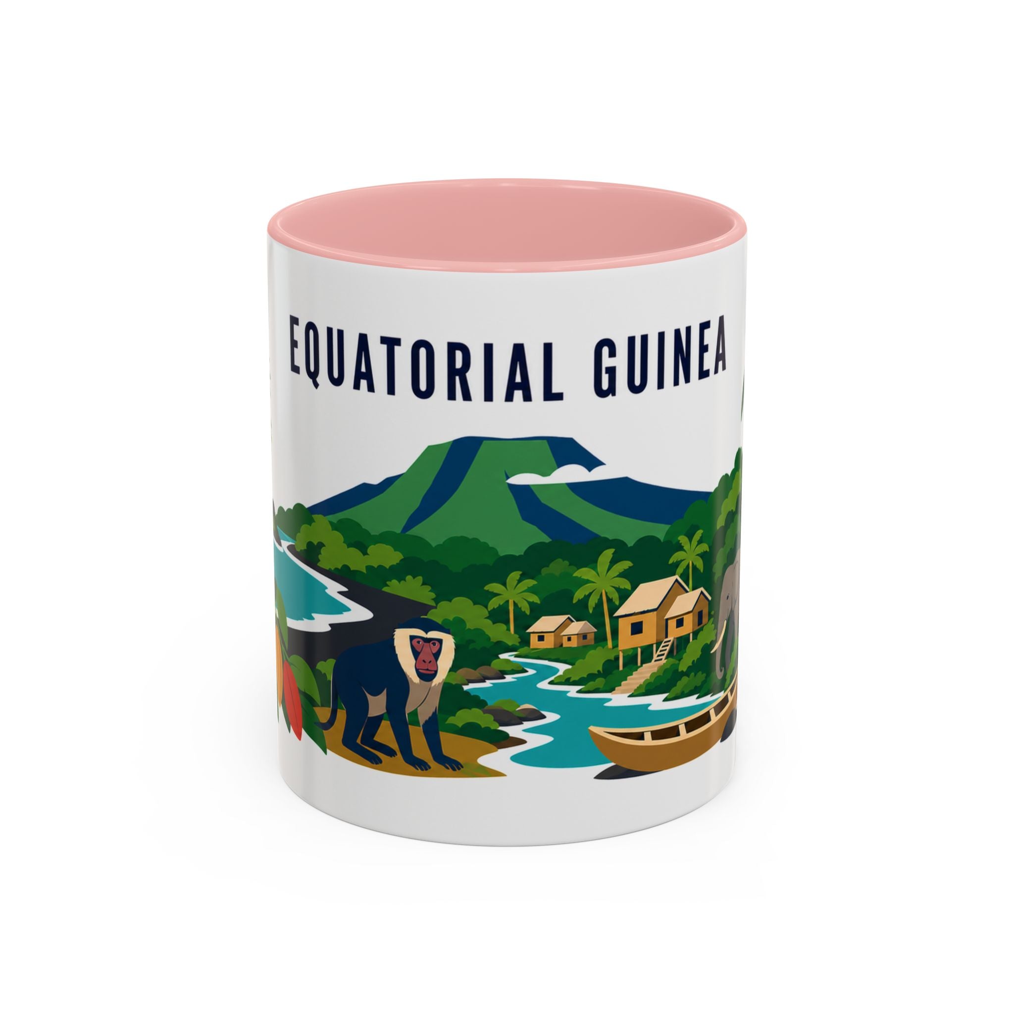 Equatorial Guinea Coffee Mug | Travel Souvenir Accent Mug | Country Gift Ceramic Cup 11oz 15oz