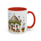 Alberobello Illustrated Travel Mug | Italy Souvenir Accent Coffee Mug | 11oz 15oz Ceramic Cup