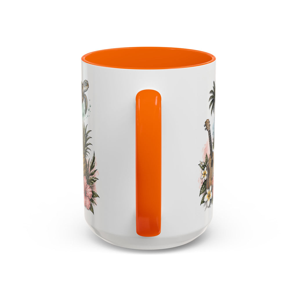Honolulu Coffee Mug | United States Travel Souvenir | Vintage Illustrated City Gift | 11 oz 15 oz Accent Mug