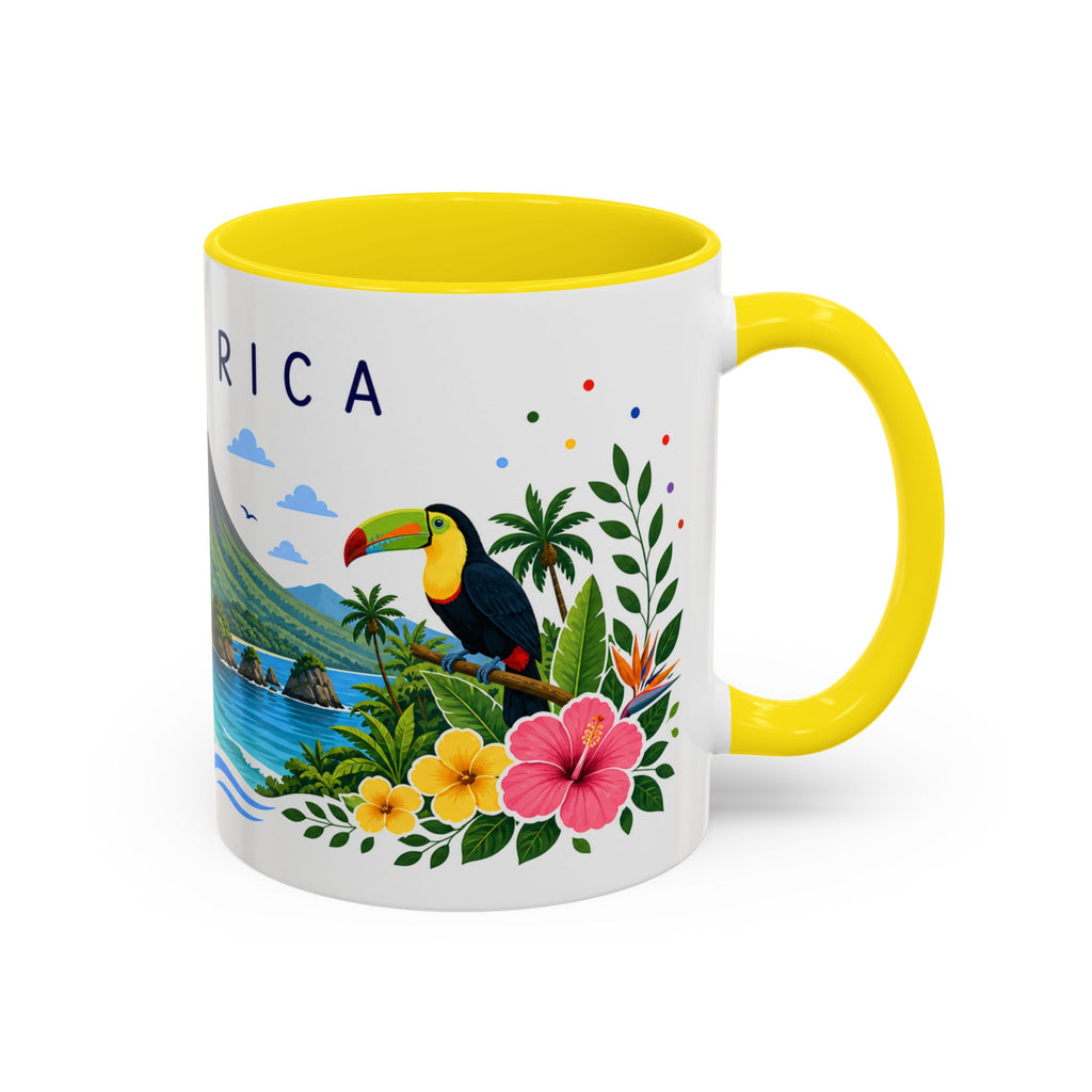 Costa Rica Coffee Mug | Travel Souvenir Accent Mug | Place Gift Ceramic Cup 11oz 15oz