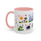 Orlando Coffee Mug | Postage Stamp Collage Mug | Travel Souvenir Accent Cup 11oz 15oz