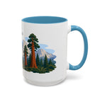 Sequoia National Park Coffee Mug | Solid Color Block Park Souvenir | 11oz 15oz Accent Mug