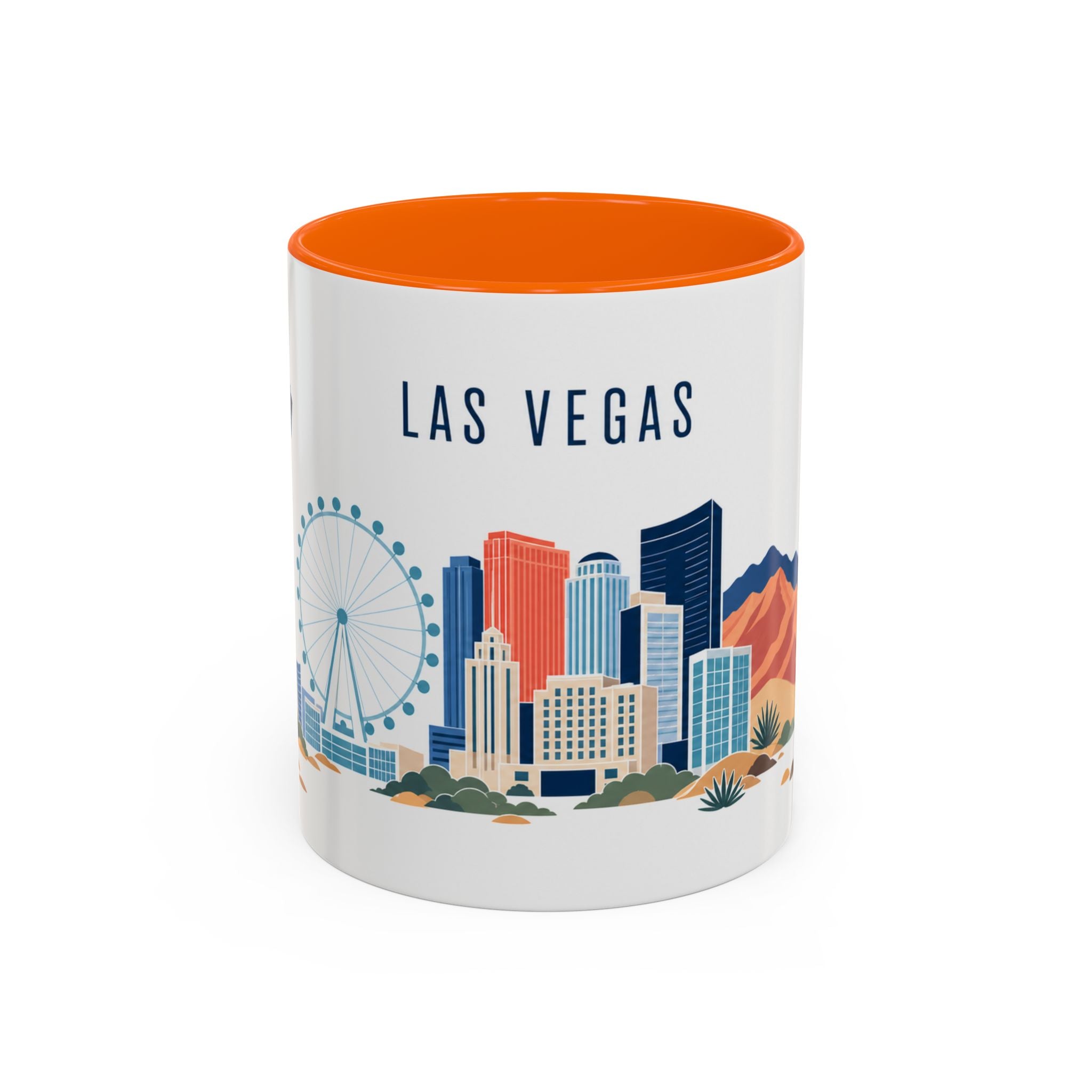 Las Vegas Coffee Mug | United States Travel Souvenir | Porcelain Decal City Gift | 11oz 15oz Accent Mug