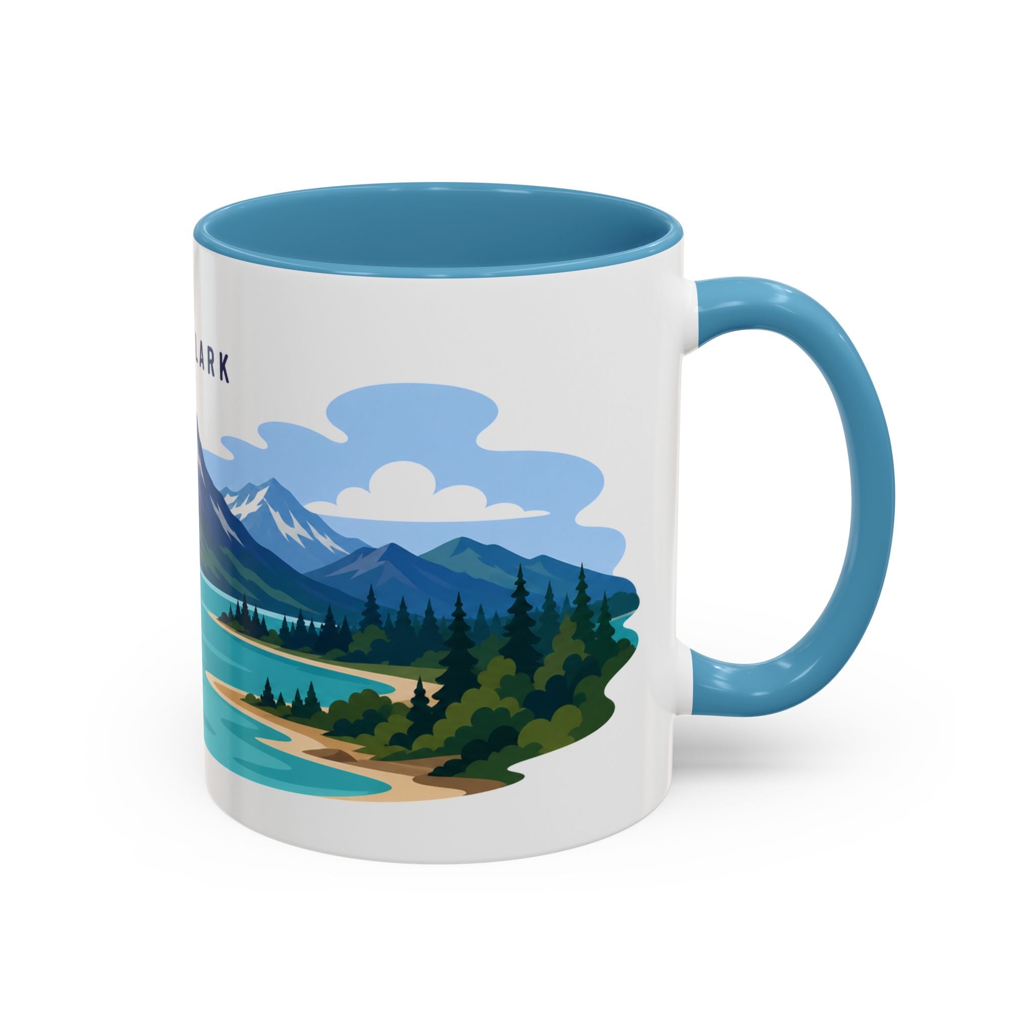 Lake Clark National Park Coffee Mug | Solid Color Block Park Souvenir | 11oz 15oz Accent Mug