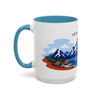 Lofoten Islands Coffee Mug | Travel Destination Souvenir Gift | Accent Color Ceramic 11oz 15oz