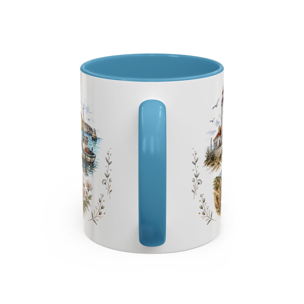 Algarve Coast Mug, Portugal Travel Souvenir, Bucket List Gift, Accent Ceramic Coffee Mug 11oz 15oz