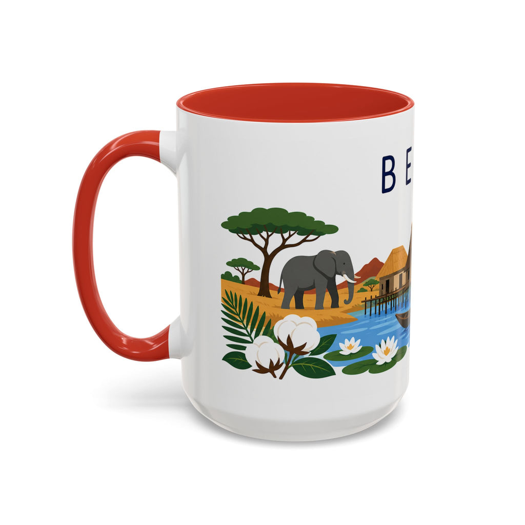 Benin Coffee Mug | Travel Souvenir Accent Mug | Country Gift Ceramic Cup 11oz 15oz