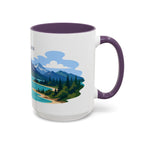 Lake Clark National Park Coffee Mug | Solid Color Block Park Souvenir | 11oz 15oz Accent Mug