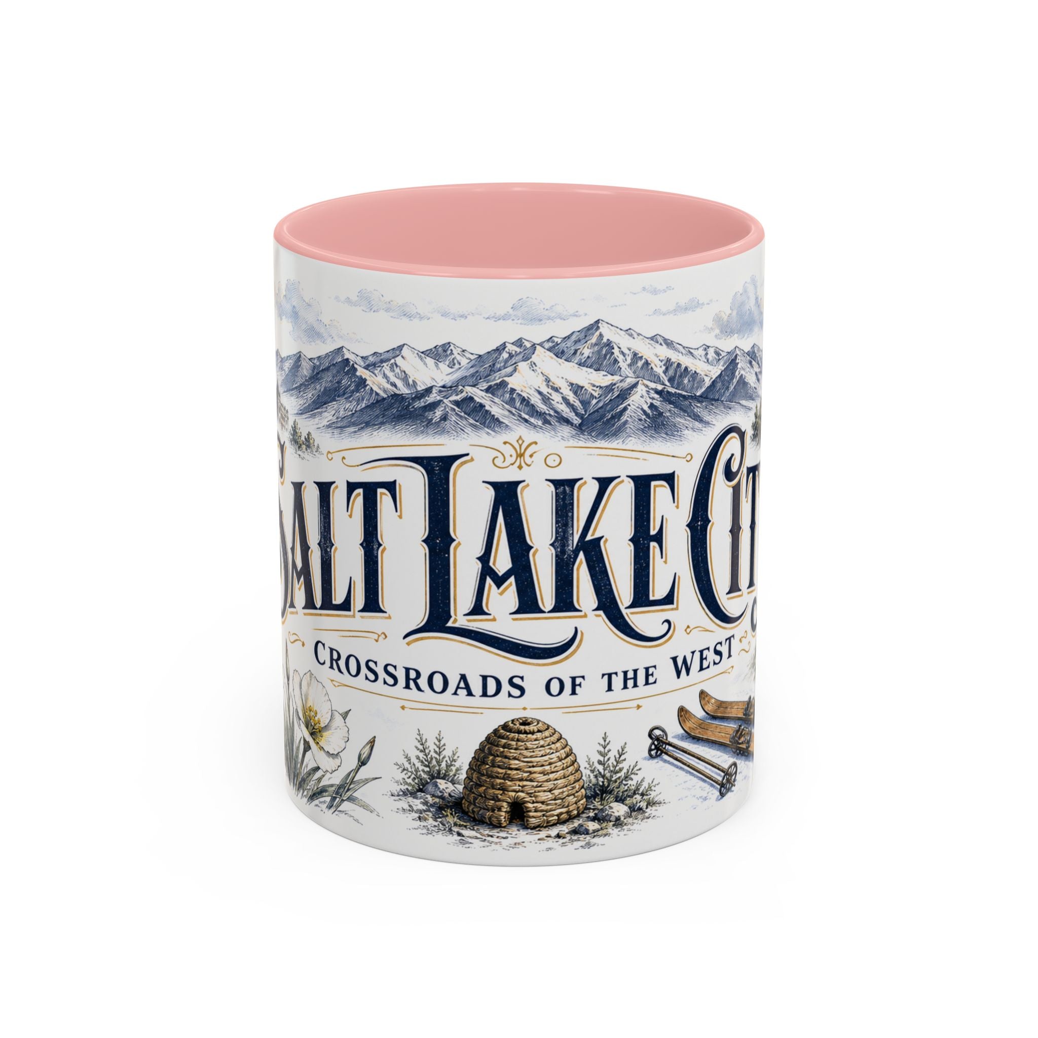 Salt Lake City Coffee Mug | United States Travel Souvenir | Vintage Illustrated City Gift | 11 oz 15 oz Accent Mug