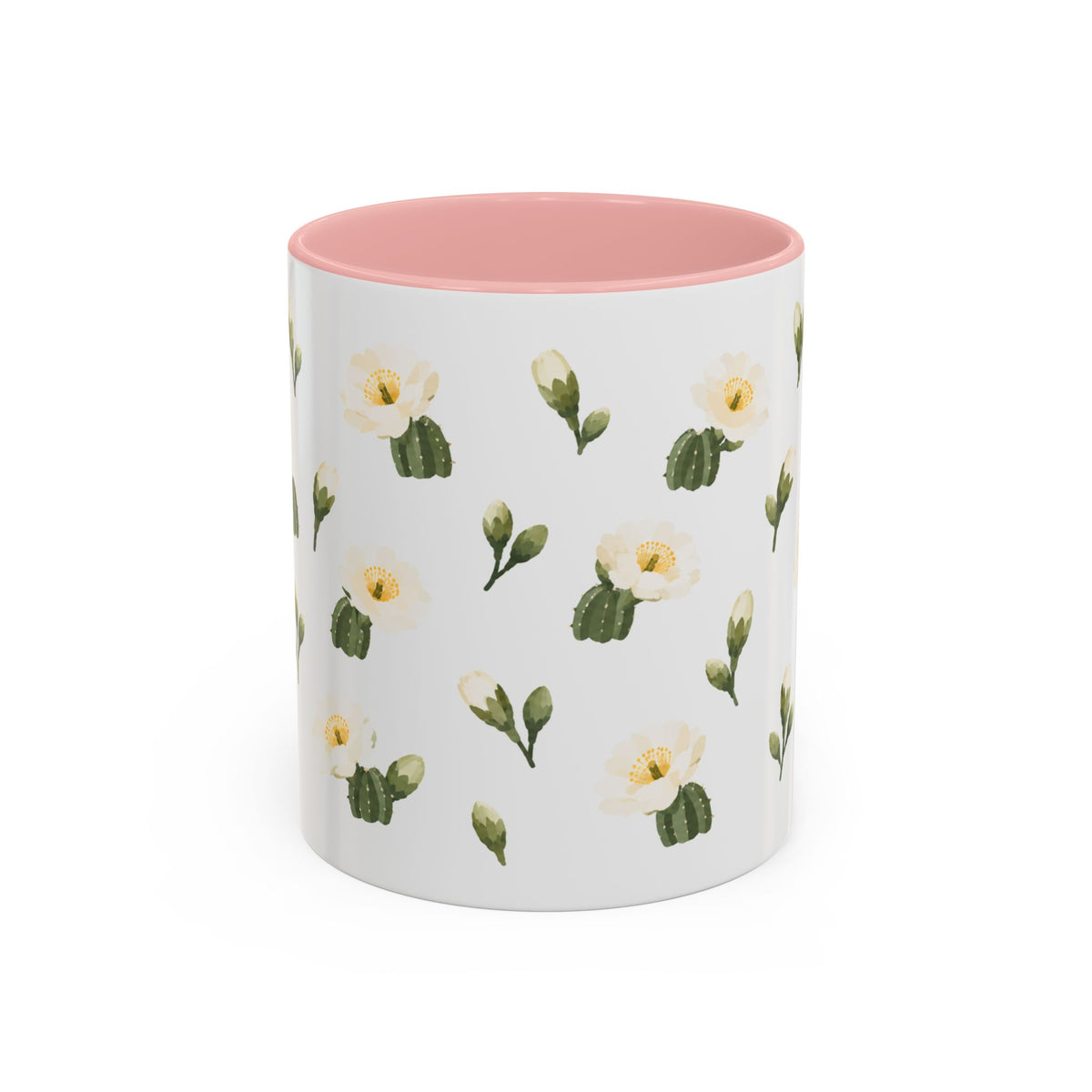 Arizona Saguaro cactus blossom Mug, State Flower Floral Coffee Cup, 11oz Botanical Gift